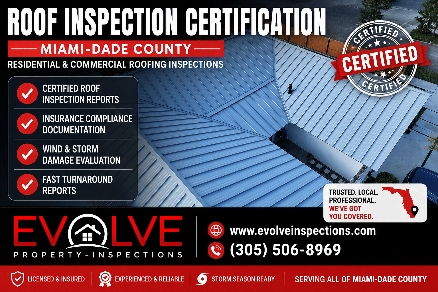 Why Is Roof Inspection Certification Mandatory for Buildings in Miami-Dade County?